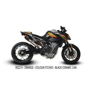 AUSTIN RACING KTM DUKE 890/790 RS22 & RS22-V UNDERSEAT DE-CAT RACE EXHAUST SYSTEMS AR111