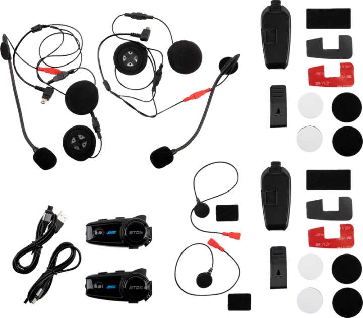 J & M Bluetooth Headset - Dual Pack HSBT-05PF-UNV-D