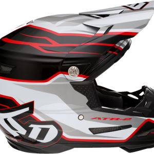 6D ATR-2 Helmet - Phase - White/Red - Large 12-2837