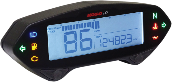KOSO NORTH AMERICA DB-01RN Multi-Function Meter - 4.72" L x 0.78" W x 1.81" H BA041000