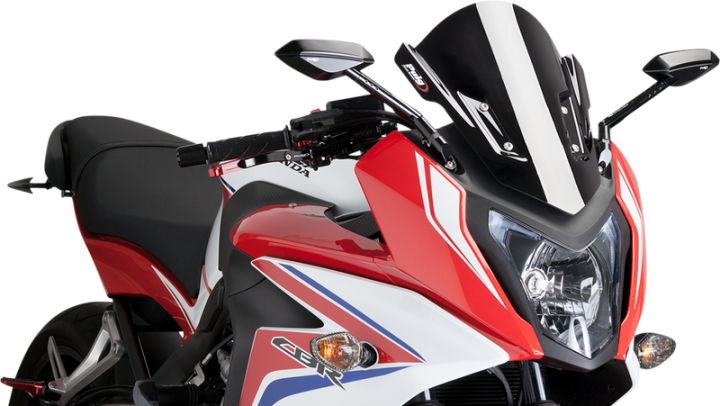 PUIG HI-TECH PARTS Race Windscreen - Black - CBR650F 7003N