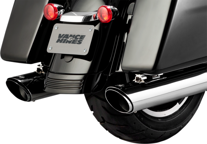 VANCE & HINES Twin Slash Muffler - Chrome - FL Qualified Manufacturer Declared Replacement Part on '17-'20 Touring 16672