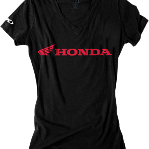 FACTORY EFFEX Women's Honda V-Neck T-Shirt - Black - Medium 16-88342