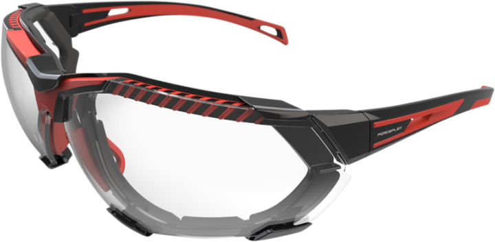 FORCEFLEX FF4 Sunglasses - Foam - Black/Red - Clear FF4-01044-041