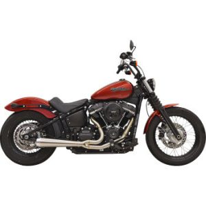 BASSANI XHAUST 2-into-1 Road Rage III Exhaust System Softail Fat Bob / Street /Rider - 49-State - Stainless 1S72SSE