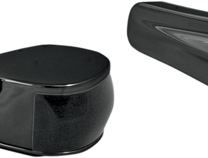 ALLOY ART LED Front Turn Signals - Finned - Black RGFS2-2
