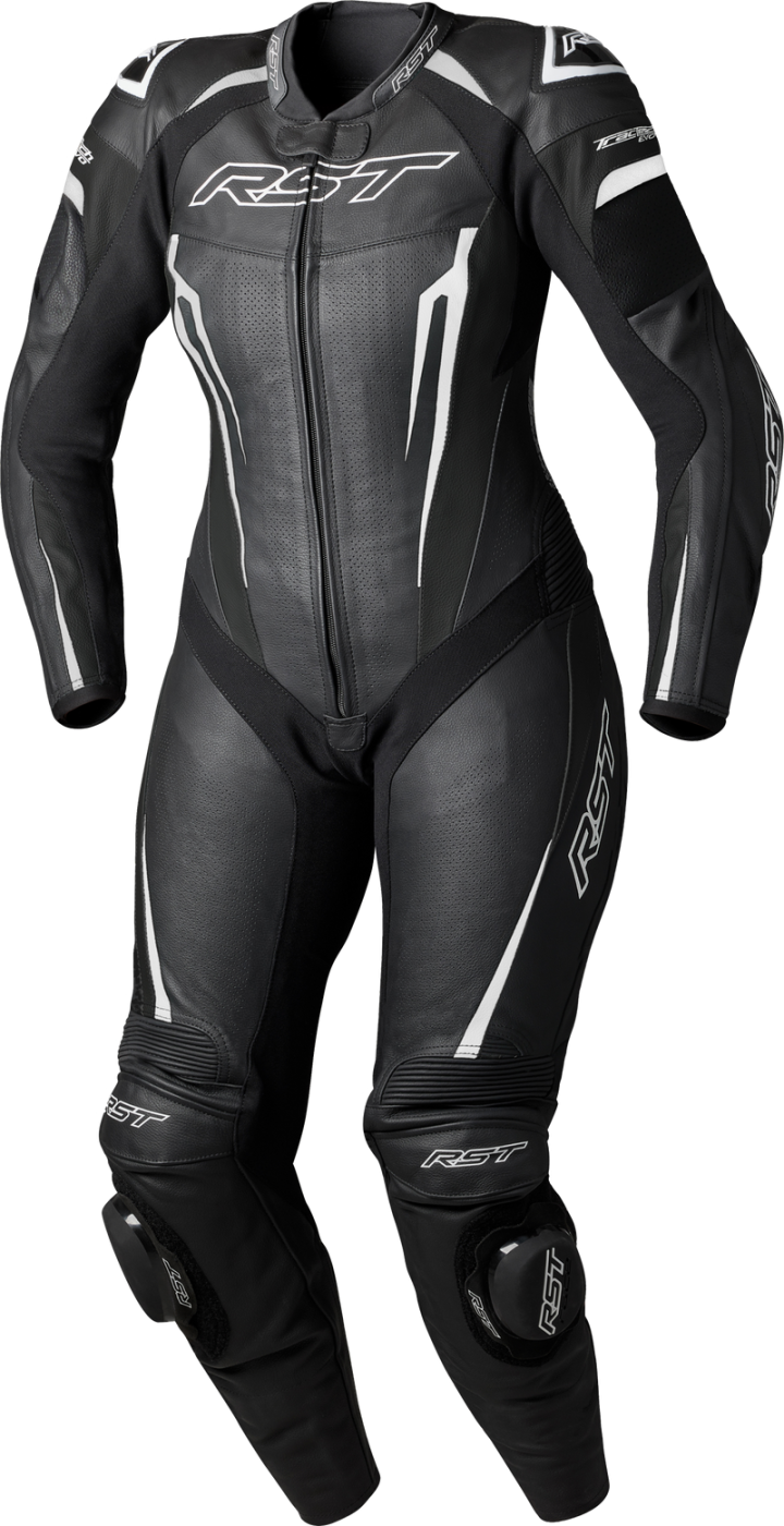 RST Womens Tractech Evo D3o Suit Black/White Leather Xl 556-3706016