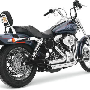 VANCE & HINES Shortshots Staggered Exhaust System - Chrome 17213