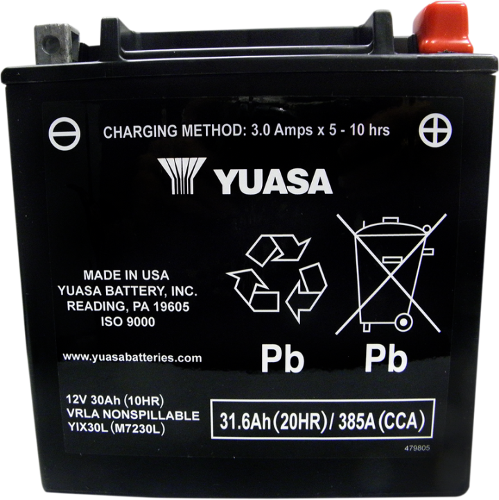 YUASA AGM Battery - YIX30L-BS 1.4 L YUAM6230X