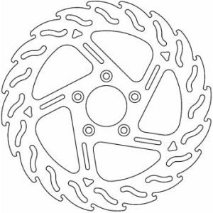 MOTO-MASTER Brake Rotor - Front - Flame Harley-Davidson 110745-PU