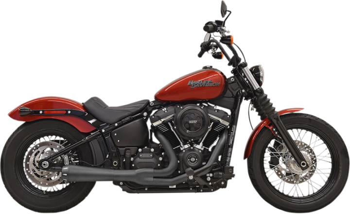BASSANI XHAUST 2:1 Exhaust - Black 1S72RB