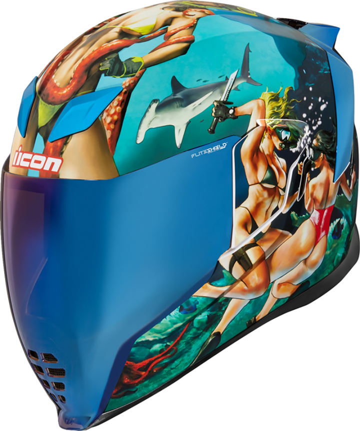 ICON Airflite™ Helmet - Pleasuredome4 - Blue - XS 0101-15000