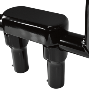 DRAG SPECIALTIES Risers - 4" - Big Buffalo - Top - Black 0602-0605