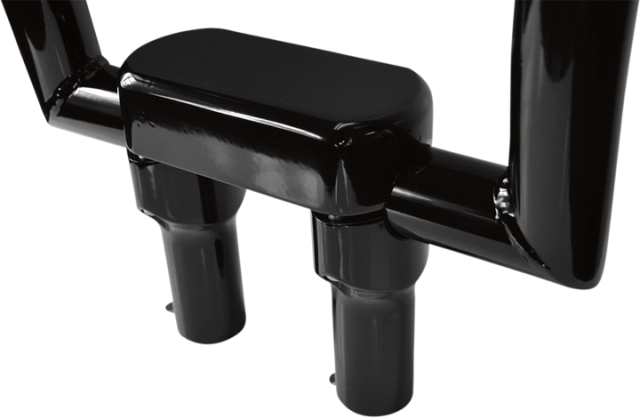 DRAG SPECIALTIES Risers - 4" - Big Buffalo - Top - Black 0602-0605
