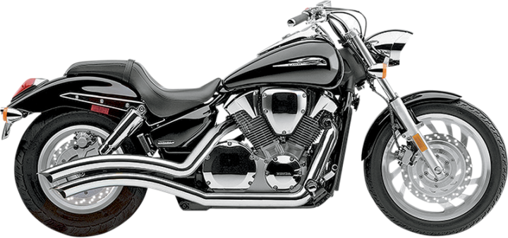 COBRA Speedster Swept Exhaust - Chrome - VTX1300C 2004-2009 1230