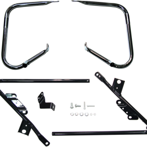 DRAG SPECIALTIES Saddlebag Support Brackets - Black - 09-13FLT 21058B