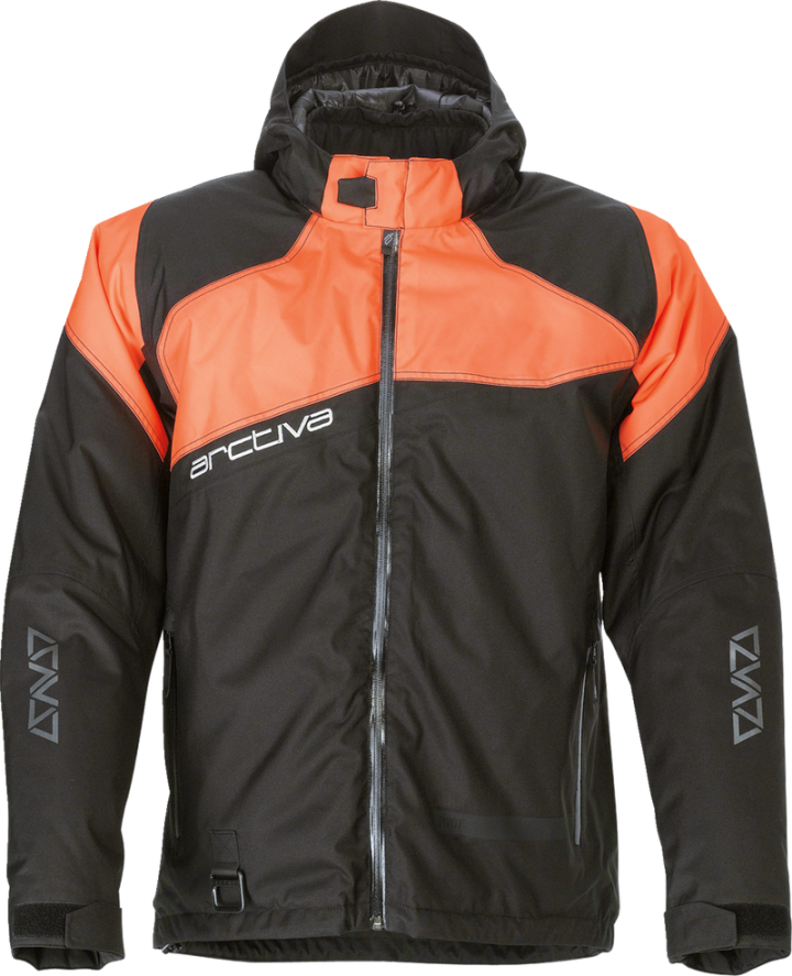ARCTIVA Pivot 5 Hooded Jacket - Black/Orange - Small 3120-2080