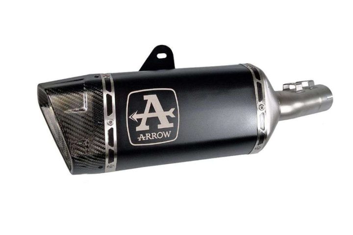 71509PTN Arrow Slip-on Exhaust Titanium Dark for ZX-6R 636 2024-25 Pista WITH WELDED LINK-PIPE