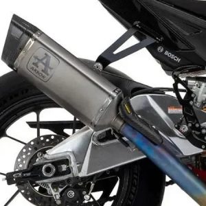 71001pt Arrow Aprilia Rsv4 1100 19-20 Factory Titanium Link Pipe+Titanium Pista Silencer With Carbon End Cap And Db Killer