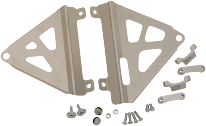 WORKS CONNECTION Radiator Brace - Silver - Honda 18-709
