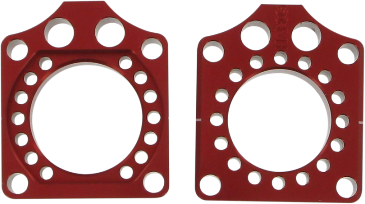 PRO CIRCUIT Axle Blocks - Honda CRF250R/CRF450R - Red HAB09