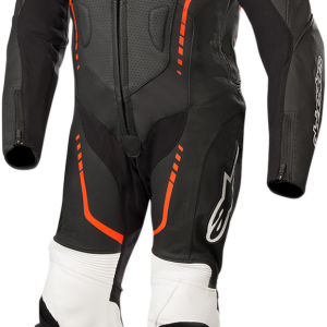ALPINESTARS Youth GP Plus 1-Piece Leather Suit - Black/White/Red Fluorescent - US 28 / EU 150 31405181231150
