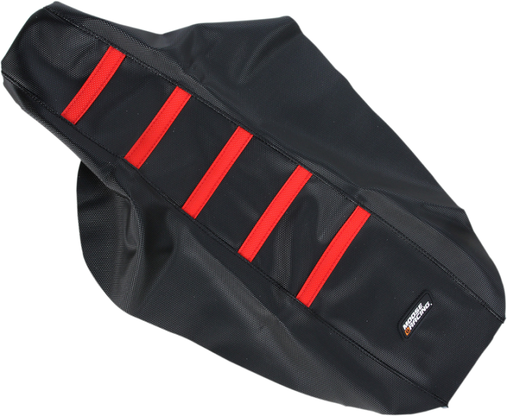 MOOSE RACING Ribbed Seat Cover - Black Cover/Red Ribs - Honda CR8096-331RT