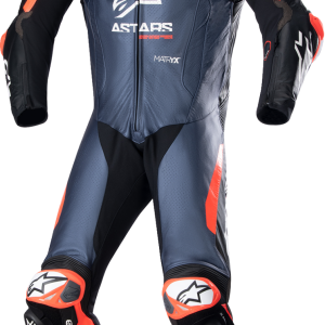 ALPINESTARS GP Plus v4 Leather Suit - Black/Red Fluo/Blue - US 46 / EU 56 3150523135756
