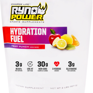 RYNO POWER Hydration Fuel Drink Mix - Fruit Punch - 2 lb - 20 Servings HYD487