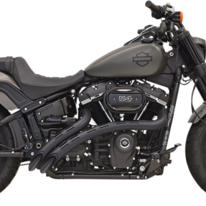 BASSANI XHAUST Sweeper Exhaust - Black/Black 1S22FB