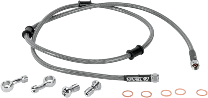 MOOSE RACING Brake Line - Front - Stainless Steel - KLR 650 KAW-6031F