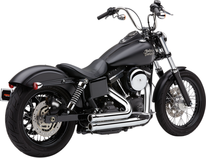 COBRA 909 Exhaust - Chrome - '12-'17 Dyna 6708