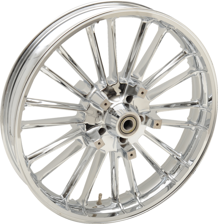 COASTAL MOTO Front Wheel - Atlantic 3D- Dual Disc/ABS - Chrome - 21"x3.50" 3D-ATL213CHABST