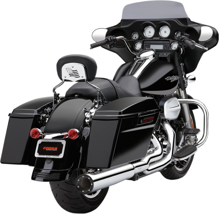 COBRA 2:1 Exhaust - Chrome Glide /Road King 2009-2016 FL 6450