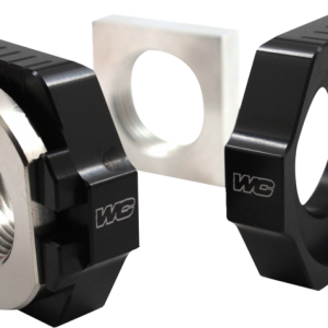 WORKS CONNECTION Elite Axle Block Kit - Black 17-261