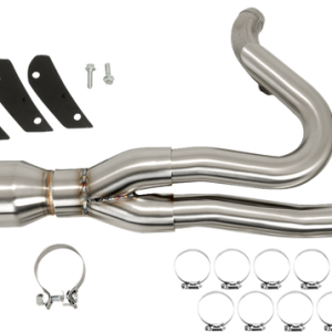 VANCE & HINES Gaslighter 2-into-1 HS Exhaust System - Brushed - M8 Softail 27348