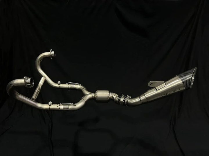 Vandemon BMW R NINET Titanium Exhaust System with Brushed Headers 2014-2023 BMWRNINETTIEXHBRB VA-22