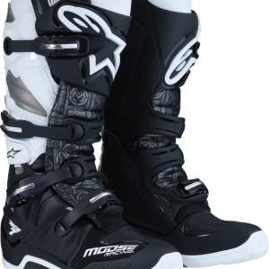 MOOSE RACING Tech 7 Boots - Black/White/Gray - US 16 0212024-153-16
