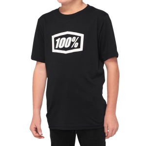 100% Youth Icon T-Shirt - Black - XL 20001-00007