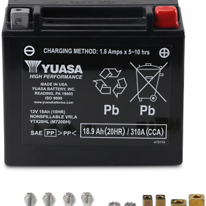 YUASA AGM Battery - YTX20HL YUAM720BH