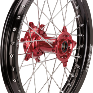 MOOSE RACING Wheel Assembly - SX-1 - Complete - Rear - Black Wheel/Red Hub - 19x2.15 - Honda HR13-21519-BKRD