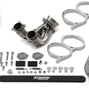 TRINITY RACING Mufflers - Brushed Aluminum TR-4118S
