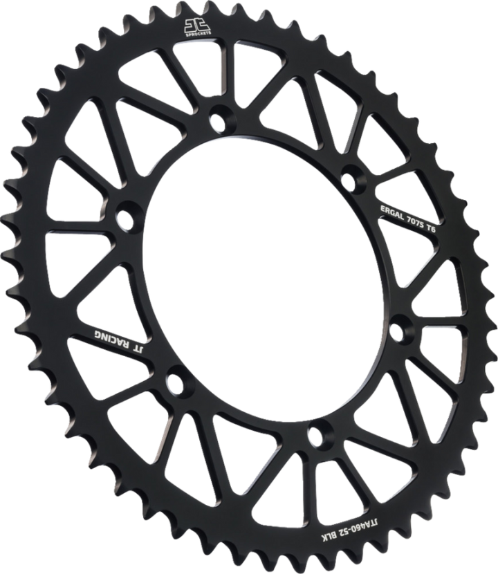 JT SPROCKETS Rear Sprocket - Black - 52 Tooth - Kawasaki JTA460.52BLK