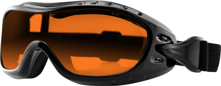 BOBSTER Night Hawk Goggles - Black/Amber BHAWK01A