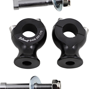 BILTWELL Risers - Slimline - 7/8" - Black 6406-201-175