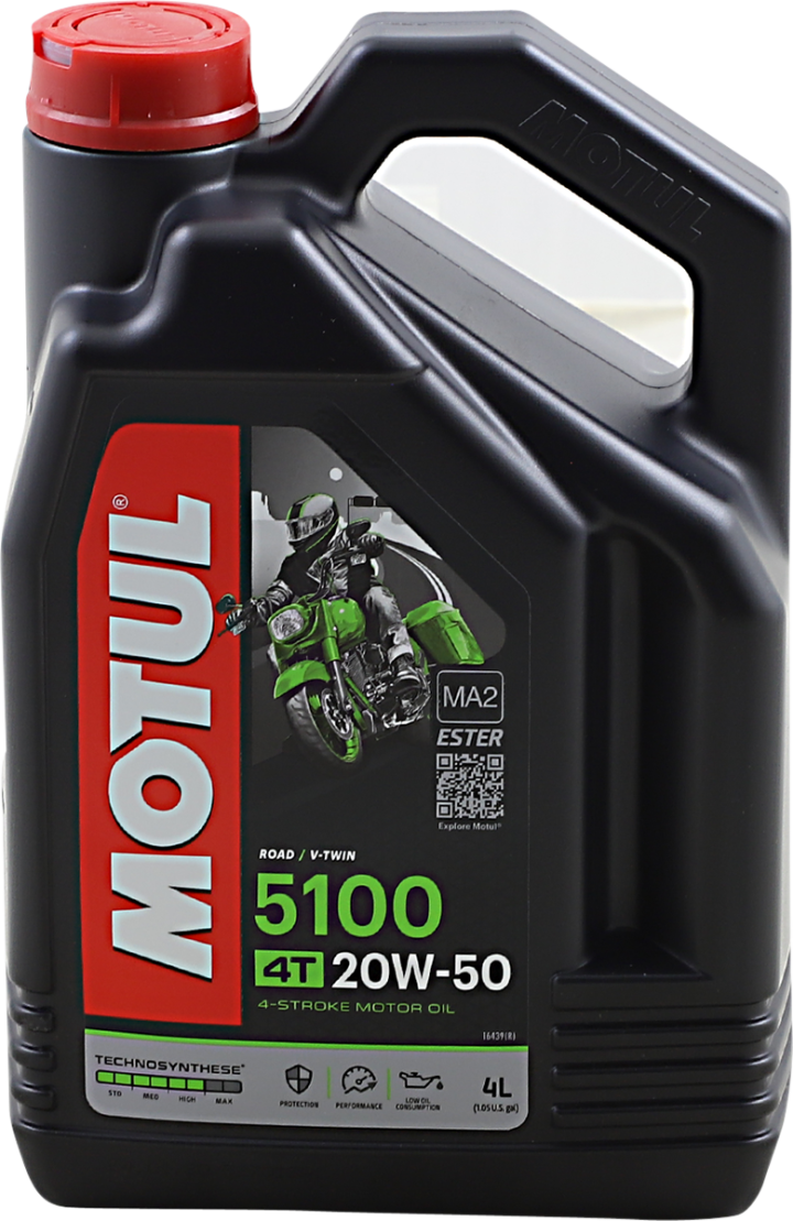 MOTUL 5100 4T Synthetic Blend Oil - 20W-50 - 4L 109945
