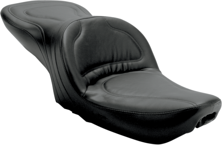 SADDLEMEN Seat - Explorer - Without Backrest - Stitched - Black - Dyna 8950JS