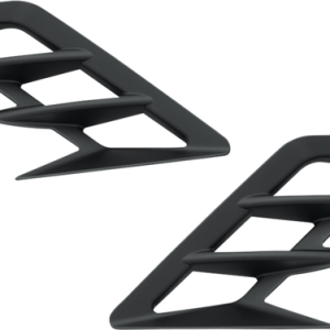 SHOW CHROME Fender Vent Filler Accent - Satin Black - Front 52-959BK