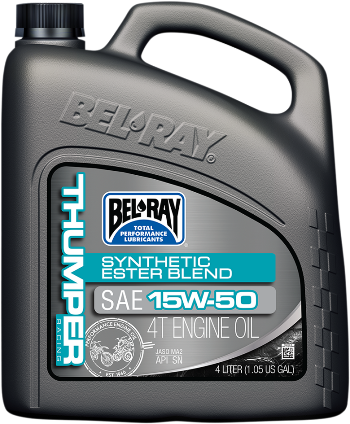 BEL-RAY Thumper Synthetic Blend 4T Oil - 15W-50 - 4L 99530-B4LW