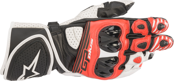 ALPINESTARS GP Plus R v2 Gloves - Black/White/Red - Medium 3556520-1304-M